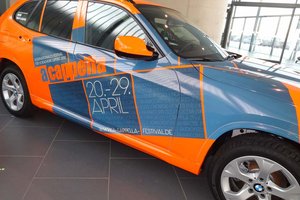 Car Wrapping eines 3er BMW für das a capella Festival. Bilder und Infos zur Ausführung hier.